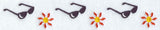 Summer Sun and Sunglasses Border