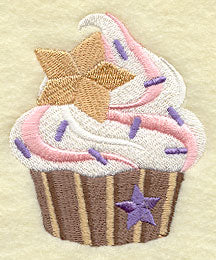 Whimsical Star Spangled Cupcake