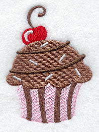 Whimsical Chocolate Cherry Cupcake