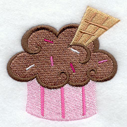 Whimsical Wafer Cupcake