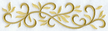Elegant Golden Scroll Border