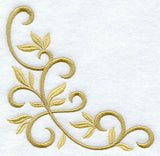 Elegant Golden Scroll Corner