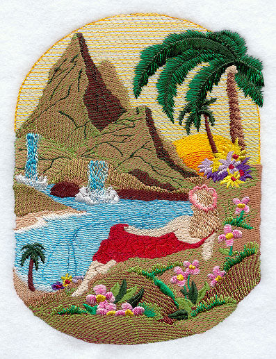 Hawaiian Paradise with Man