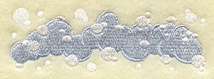 Blissful Bath Bubbles Border