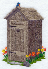 Outhouse with Flowers
