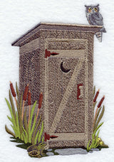 Outhouse with Cattails