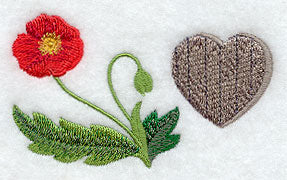 Heart and Flowers Border