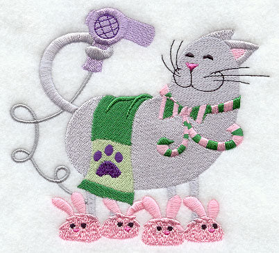 Klean Kitty Drying Hair