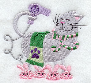 Klean Kitty Drying Hair