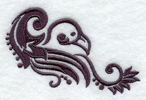 Daring Raven Damask Accent