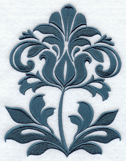 Demure Damask Flower