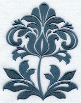 Demure Damask Flower