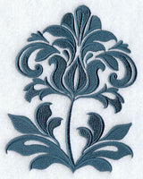 Demure Damask Flower