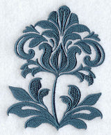 Demure Damask Flower