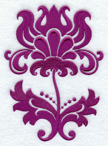 Decorous Damask Flower