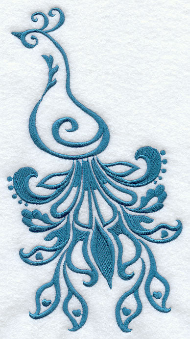 Damask Peacock - Tail Down