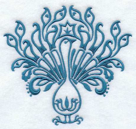 Damask Peacock - Tail Up