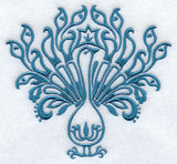 Damask Peacock - Tail Up