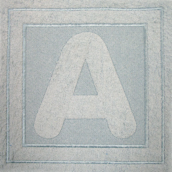 Block Letter A - 4 Inch (Embossed)