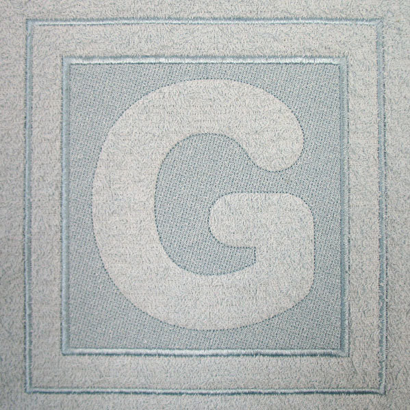 Block Letter G - 7.8 Inch (Embossed)