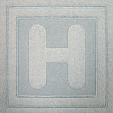 Block Letter H - 7.8 Inch (Embossed)