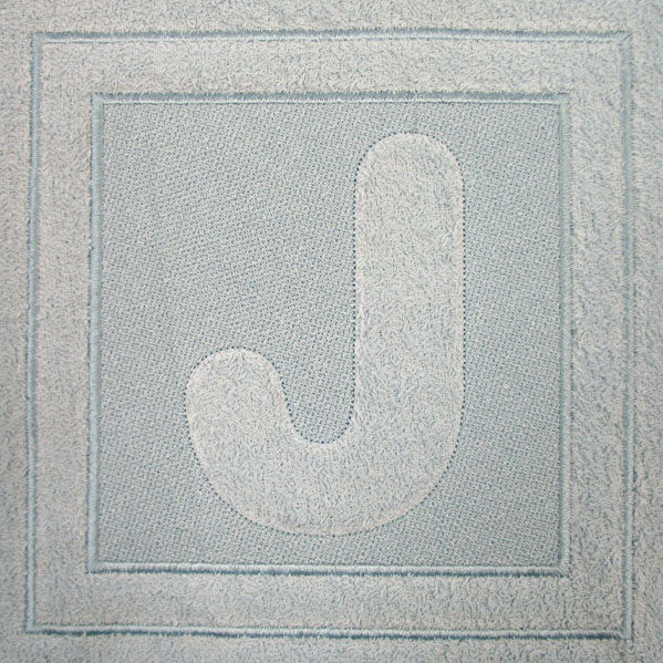 Block Letter J - 7.8 Inch (Embossed)