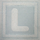 Block Letter L - 7.8 Inch (Embossed)