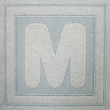 Block Letter M - 7.8 Inch (Embossed)