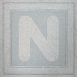 Block Letter N - 7.8 Inch (Embossed)