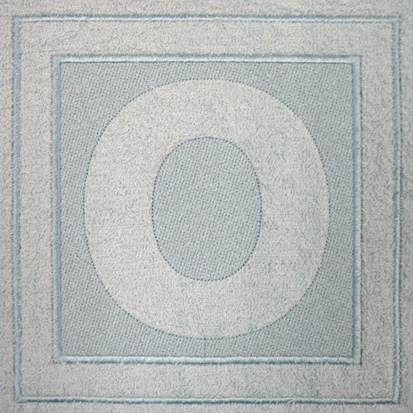 Block Letter O - 7.8 Inch (Embossed)