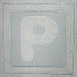 Block Letter P - 7.8 Inch (Embossed)