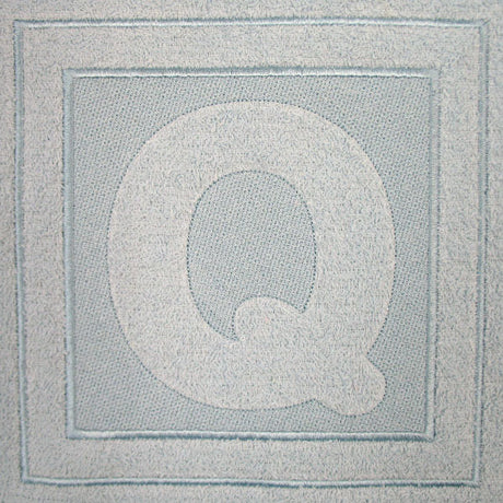 Block Letter Q - 7.8 Inch (Embossed)