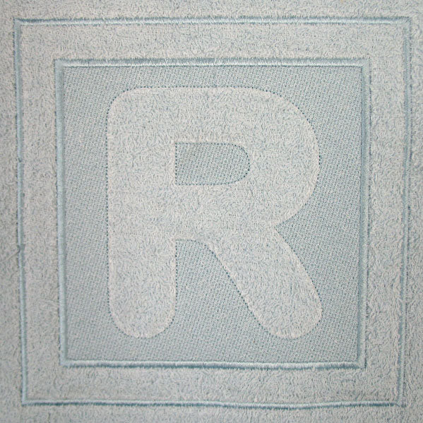 Block Letter R - 7.8 Inch (Embossed)