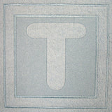 Block Letter T - 7.8 Inch (Embossed)