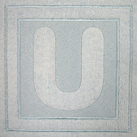 Block Letter U - 7.8 Inch (Embossed)