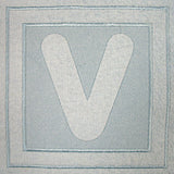 Block Letter V - 7.8 Inch (Embossed)