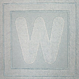Block Letter W - 7.8 Inch (Embossed)