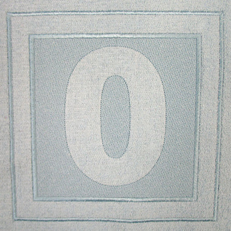 Block Number 0 - 7.8 Inch (Embossed)
