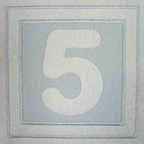 Block Number 5 - 7.8 Inch (Embossed)