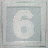 Block Number 6 - 7.8 Inch (Embossed)