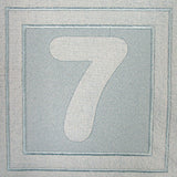 Block Number 7 - 7.8 Inch (Embossed)
