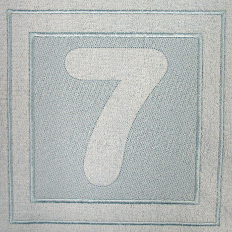 Block Number 7 - 7.8 Inch (Embossed)