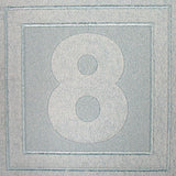 Block Number 8 - 7.8 Inch (Embossed)