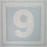 Block Number 9 - 7.8 Inch (Embossed)