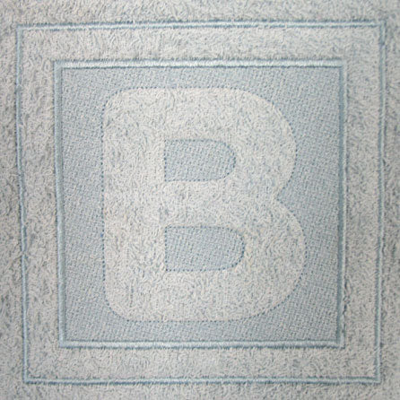 Block Letter B - 7.8 Inch (Embossed)