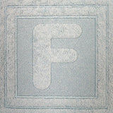 Block Letter F - 7.8 Inch (Embossed)