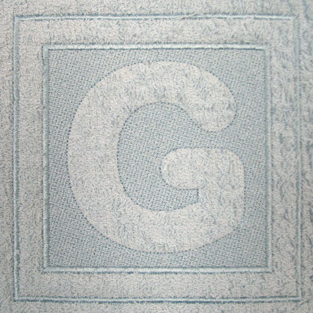 Block Letter G - 7.8 Inch (Embossed)