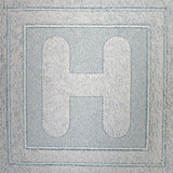Block Letter H - 7.8 Inch (Embossed)