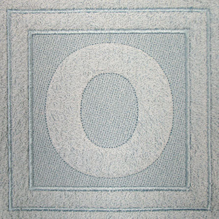 Block Letter O - 7.8 Inch (Embossed)