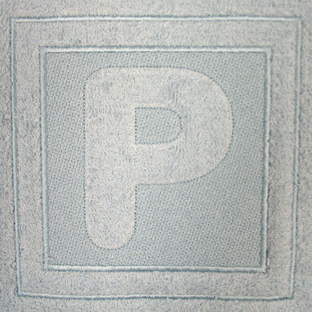 Block Letter P - 7.8 Inch (Embossed)